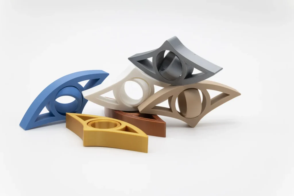 Tient-pages de lecture imprimés en 3D en six couleurs
